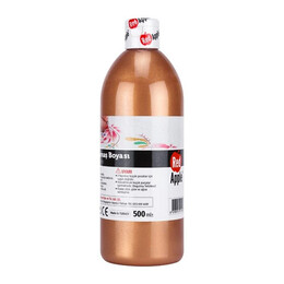 Red Apple Yaldız Kumaş Boyası 500 ml. METALİK BAKIR - Red Apple