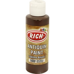 Rich Antiquin Paint Eskitme Ahşap Boyası 120 cc. 1600 Kızıl Kahve - Rich