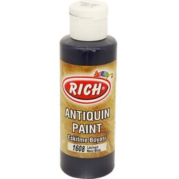 Rich Antiquin Paint Eskitme Ahşap Boyası 120 cc. 1608 Lacivert - Rich