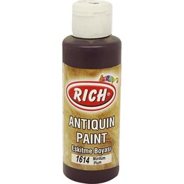 Rich Antiquin Paint Eskitme Ahşap Boyası 120 cc. 1614 Mürdüm - Rich