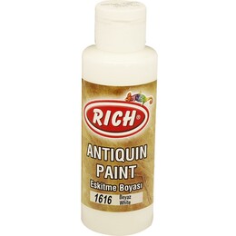Rich Antiquin Paint Eskitme Ahşap Boyası 120 cc. 1616 Beyaz - Rich