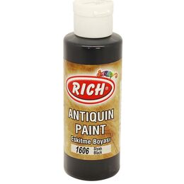 Rich Antiquin Paint Eskitme Ahşap Boyası 120 cc. 1606 Siyah - 1
