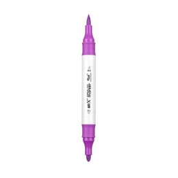Rich Art-X Acrylic Duo Marker Çift Uçlu Su Bazlı Boyama Markörü No:131 Açık Mor - Rich