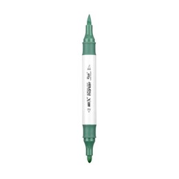Rich Art-X Acrylic Duo Marker Çift Uçlu Su Bazlı Boyama Markörü No:132 Açık Zümrüt Yeşili - Rich