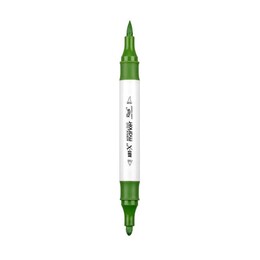 Rich Art-X Acrylic Duo Marker Çift Uçlu Su Bazlı Boyama Markörü No:154 Yaprak Yeşili - Rich