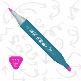 Rich Art-X Sketch Marker Duo Çift Uçlu Marker Kalem 211 Light Pink - Rich