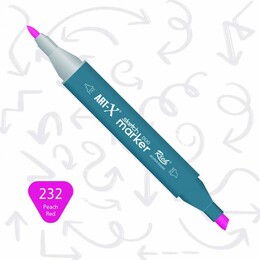 Rich Art-X Sketch Marker Duo Çift Uçlu Marker Kalem 232 Peach Red - Rich