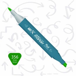 Rich Art-X Sketch Marker Duo Çift Uçlu Marker Kalem 356 Grass Green - Rich
