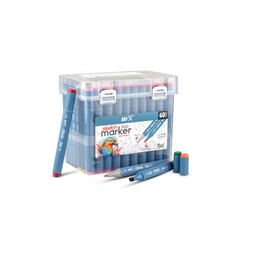 Rich Art-X Sketch Marker Duo Çift Uçlu Marker Kalem Seti 60 Renk - Rich