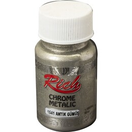 Rich Chrome Metalik Boya 50 cc. 1541 Antik Gümüş - 1