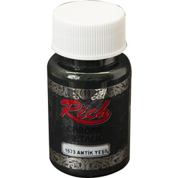 Rich Chrome Metalik Boya 50 cc. 1573 Antik Yeşil - Rich