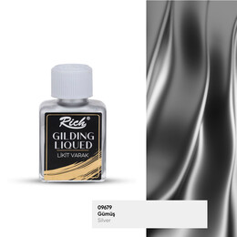 Rich Gilding Liqued Likit Sıvı Varak 75 cc. GÜMÜŞ - Rich