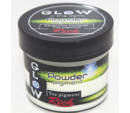 Rich Glow Powder (Karanlıkta Parlayan) Toz Pigment 60 cc. 11375 NATUREL TURKUAZ - Rich