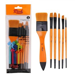 Rich Karma Fırça Seti 6'lı (Zemin Fırçalı Set-8) - Rich