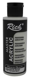 Rich Master Akrilik Boya 120 cc. 101 Antik Beyaz - 1
