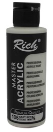 Rich Master Akrilik Boya 120 cc. 106 Soft Beyaz - Rich
