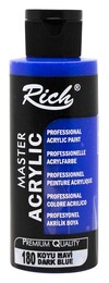 Rich Master Akrilik Boya 120 cc. 180 Koyu Mavi - Rich