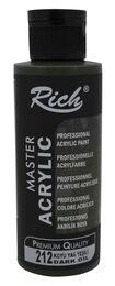 Rich Master Akrilik Boya 120 cc. 212 Koyu Yağ Yeşili - 1