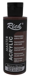 Rich Master Akrilik Boya 120 cc. 222 Kızıl Kahve - Rich