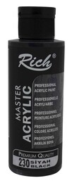 Rich Master Akrilik Boya 120 cc. 230 Siyah - Rich