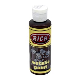 Rich Metalik Akrilik Boya 120 cc. 764 KAHVERENGİ - Rich