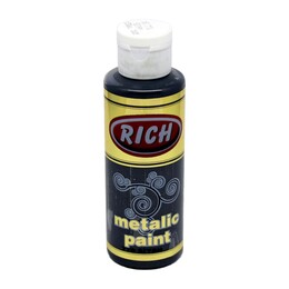 Rich Metalik Akrilik Boya 120 cc. 770 SİYAH - Rich