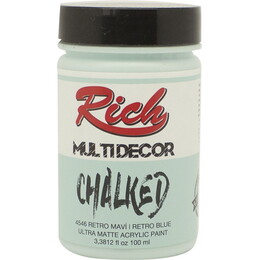 Rich Multi Decor Chalked Akrilik Boya 100 cc. 4546 RETRO MAVİ - Rich
