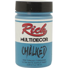Rich Multi Decor Chalked Akrilik Boya 100 cc. 4558 TURKUAZ - 1