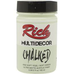 Rich Multi Decor Chalked Akrilik Boya 100 cc. 4562 SOFT YEŞİL - Rich