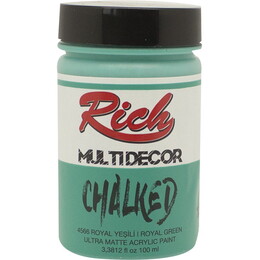 Rich Multi Decor Chalked Akrilik Boya 100 cc. 4566 ROYAL YEŞİL - Rich