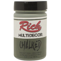 Rich Multi Decor Chalked Akrilik Boya 100 cc. 4570 KÜF YEŞİLİ - Rich