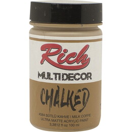 Rich Multi Decor Chalked Akrilik Boya 100 cc. 4584 SÜTLÜ KAHVE - Rich