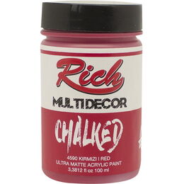 Rich Multi Decor Chalked Akrilik Boya 100 cc. 4590 KIRMIZI - 1