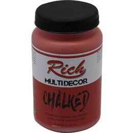Rich Multi Decor Chalked Akrilik Boya 250 cc. 4528 RETRO KIRMIZI - Rich
