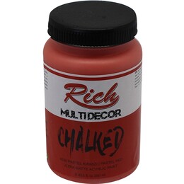 Rich Multi Decor Chalked Akrilik Boya 250 cc. 4530 PASTEL KIRMIZI - Rich
