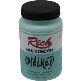 Rich Multi Decor Chalked Akrilik Boya 250 cc. 4546 RETRO MAVİ - Rich