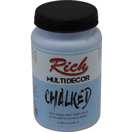 Rich Multi Decor Chalked Akrilik Boya 250 cc. 4550 BEBEK MAVİ - Rich