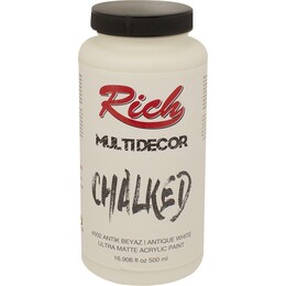 Rich Multi Decor Chalked Akrilik Boya 500 cc. 4502 ANTİK BEYAZ - Rich