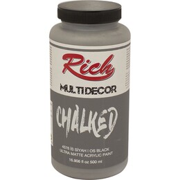 Rich Multi Decor Chalked Akrilik Boya 500 cc. 4576 İS SİYAHI - Rich