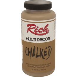 Rich Multi Decor Chalked Akrilik Boya 500 cc. 4584 SÜTLÜ KAHVE - Rich