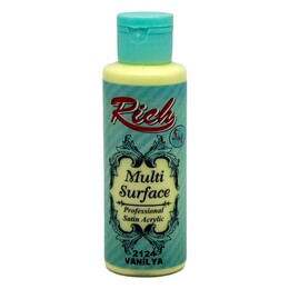 Rich Multi Surface Her Yüzey İçin Akrilik Boya 120 cc. 2124 VANİLYA - Rich