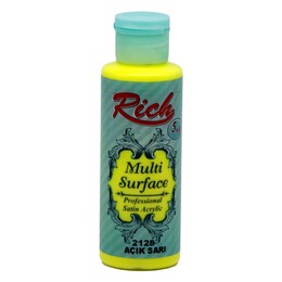 Rich Multi Surface Her Yüzey İçin Akrilik Boya 120 cc. 2128 AÇIK SARI - 1