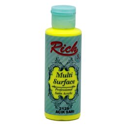 Rich Multi Surface Her Yüzey İçin Akrilik Boya 120 cc. 2128 AÇIK SARI - 1