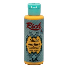 Rich Multi Surface Her Yüzey İçin Akrilik Boya 120 cc. 2132 VINTAGE TURUNCU - 1