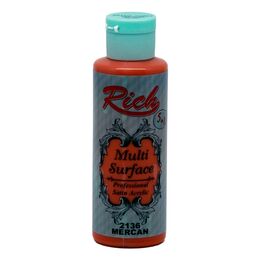 Rich Multi Surface Her Yüzey İçin Akrilik Boya 120 cc. 2136 MERCAN - 1