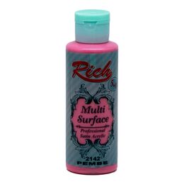 Rich Multi Surface Her Yüzey İçin Akrilik Boya 120 cc. 2142 PEMBE - 1