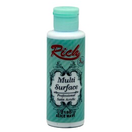 Rich Multi Surface Her Yüzey İçin Akrilik Boya 120 cc. 2180 ALICE MAVİ - Rich
