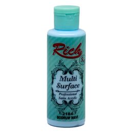 Rich Multi Surface Her Yüzey İçin Akrilik Boya 120 cc. 2184 BODRUM MAVİ - 1