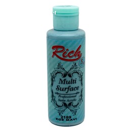 Rich Multi Surface Her Yüzey İçin Akrilik Boya 120 cc. 2189 EGE MAVİ - Rich