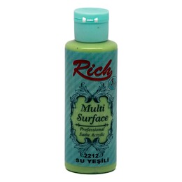 Rich Multi Surface Her Yüzey İçin Akrilik Boya 120 cc. 2212 SU YEŞİLİ - 1